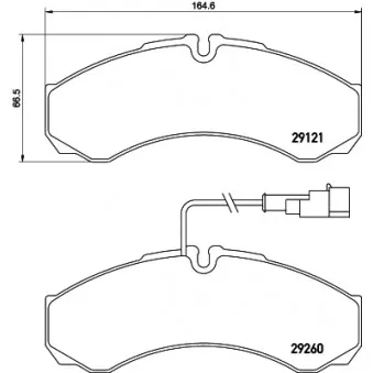 Jeu de 4 plaquettes de frein arrière MINTEX