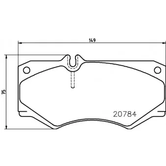 Jeu de 4 plaquettes de frein avant MINTEX