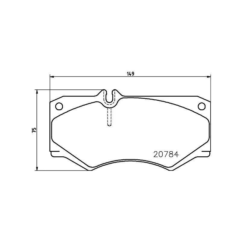 Jeu de 4 plaquettes de frein avant MINTEX MDB1585