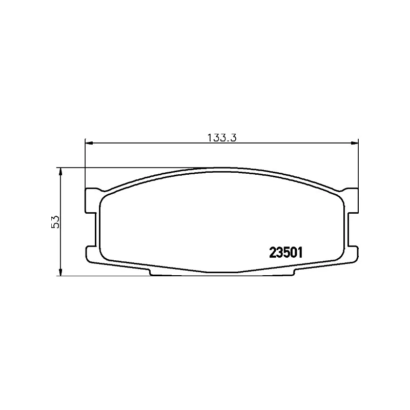 Jeu de 4 plaquettes de frein avant MINTEX MDB1449