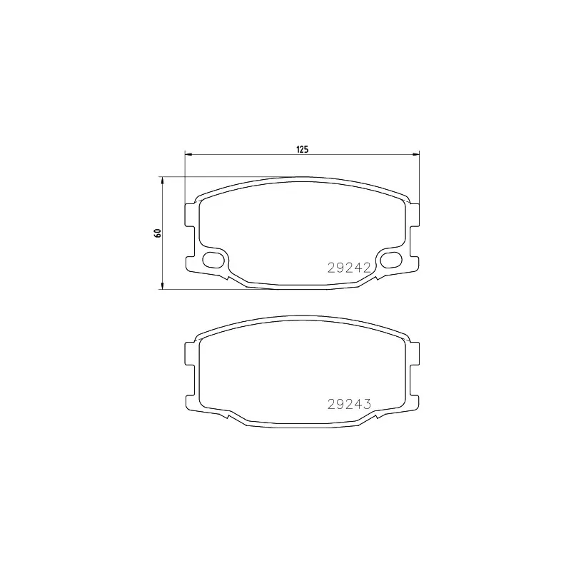 Jeu de 4 plaquettes de frein avant MINTEX MDB2949
