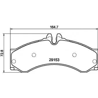 Jeu de 4 plaquettes de frein avant MINTEX