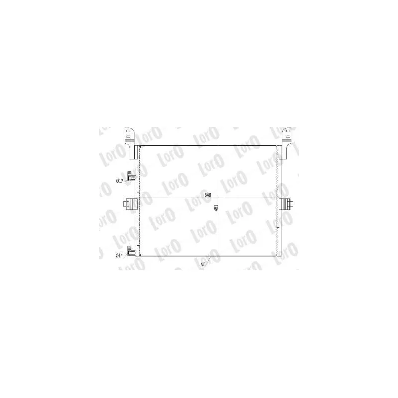 Condenseur, climatisation ABAKUS T16-04-001