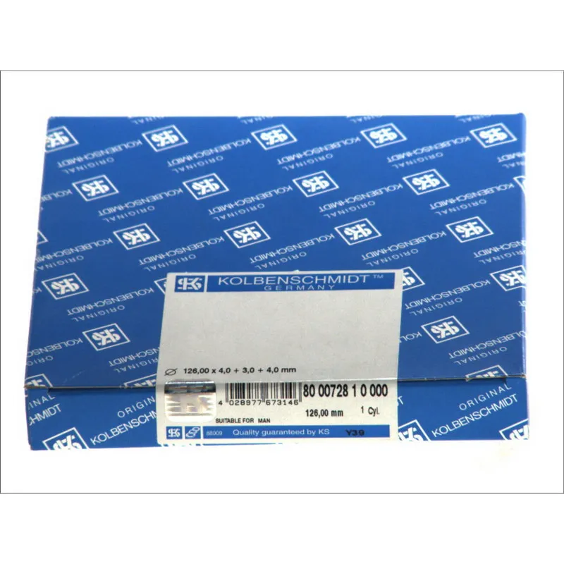 Jeu de segments de pistons KOLBENSCHMIDT 800072810000