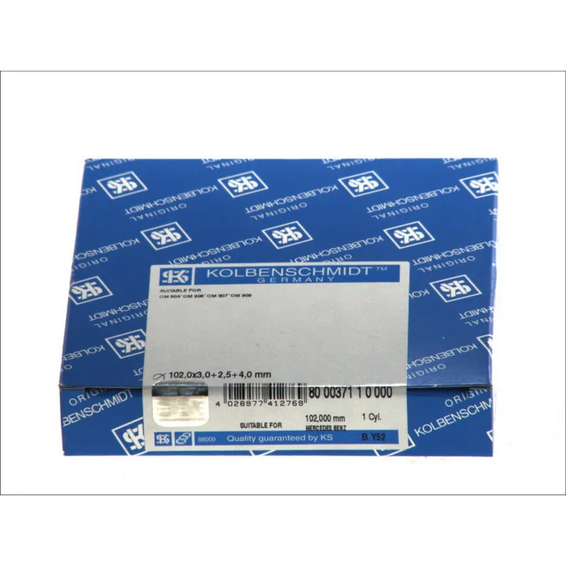 Jeu de segments de pistons KOLBENSCHMIDT 800037110000