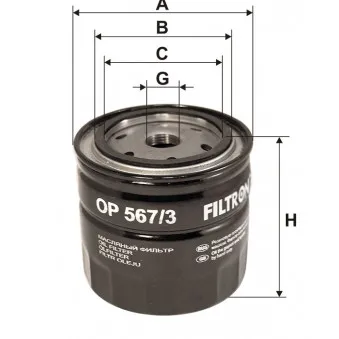 Filtre à huile FILTRON