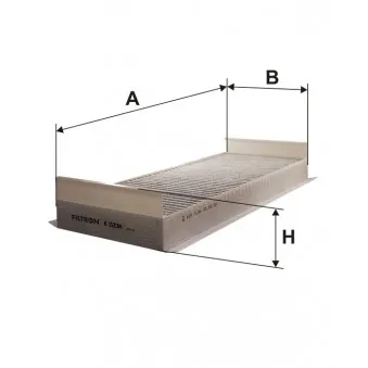 Filtre, air de l'habitacle FILTRON K 1133A