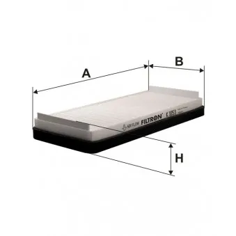 Filtre, air de l'habitacle FILTRON