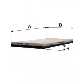 Filtre, air de l'habitacle FILTRON K 1108