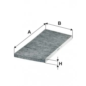 Filtre, air de l'habitacle FILTRON K 1406A