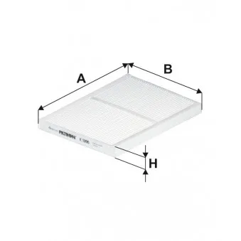 Filtre, air de l'habitacle FILTRON K 1396