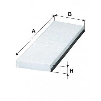 Filtre, air de l'habitacle FILTRON