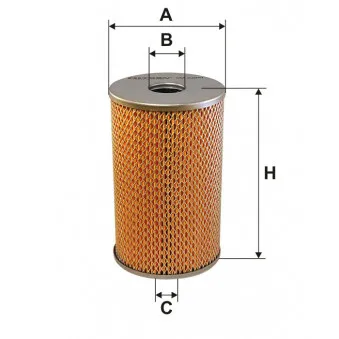 Filtre, système hydraulique de travail FILTRON OM 660H