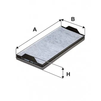 Filtre, air de l'habitacle FILTRON K 1253A