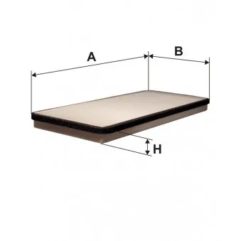 Filtre, air de l'habitacle FILTRON
