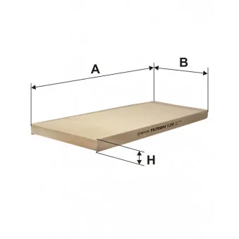 Filtre, air de l'habitacle FILTRON K 1243