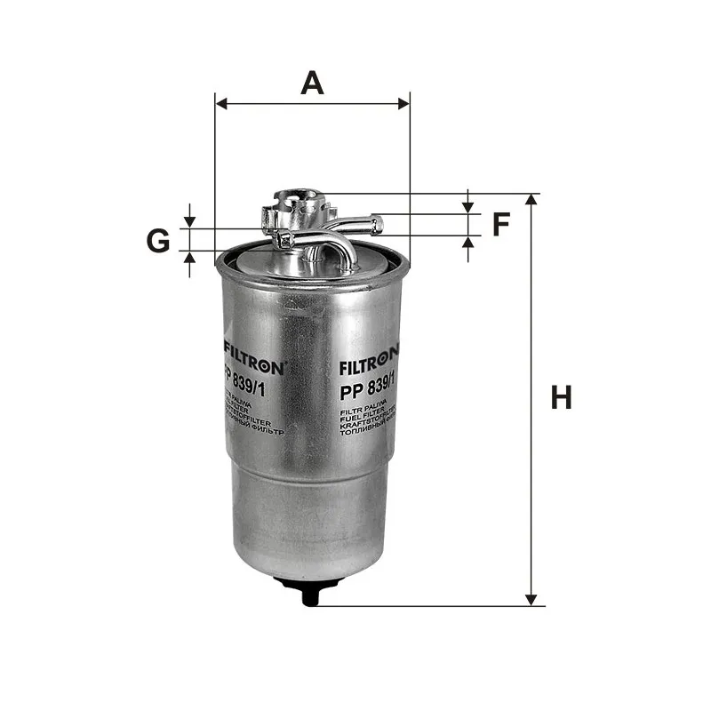 Filtre à carburant FILTRON PP 839/1
