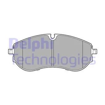Jeu de 4 plaquettes de frein avant DELPHI