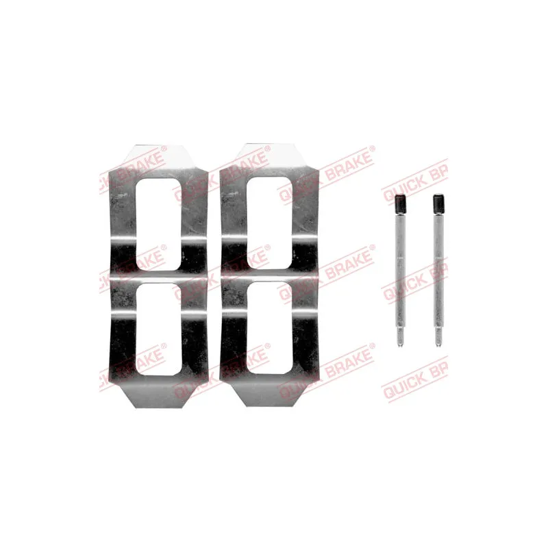 Kit d'accessoires, plaquette de frein à disque QUICK BRAKE 109-0987