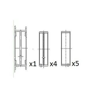Coussinet de vilebrequin FAI AutoParts
