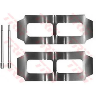 Kit d'accessoires, plaquette de frein à disque TRW