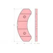 Jeu de 4 plaquettes de frein avant TRW GDB5078 - Visuel 1