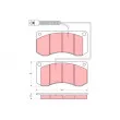 Jeu de 4 plaquettes de frein avant TRW GDB5052 - Visuel 1
