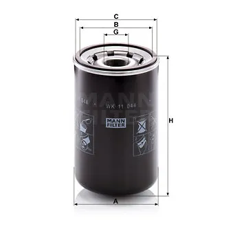 Filtre à carburant MANN-FILTER