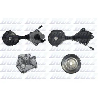 Pompe à eau+Jeu de courroie trapézoïdale à nervures DOLZ KD174T