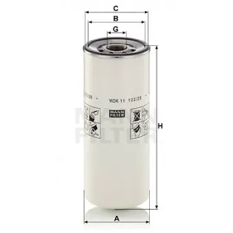 Filtre à carburant MANN-FILTER