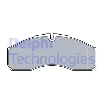 Jeu de 4 plaquettes de frein avant DELPHI
