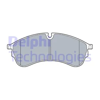 Jeu de 4 plaquettes de frein avant DELPHI