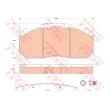 Jeu de 4 plaquettes de frein avant TRW GDB5086 - Visuel 3