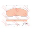 Jeu de 4 plaquettes de frein avant TRW GDB5085 - Visuel 3
