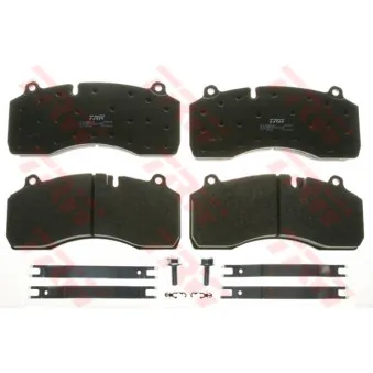 Jeu de 4 plaquettes de frein avant TRW GDB5100