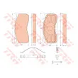 Jeu de 4 plaquettes de frein avant TRW GDB5073 - Visuel 3