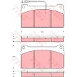 Jeu de 4 plaquettes de frein avant TRW GDB5075 - Visuel 1