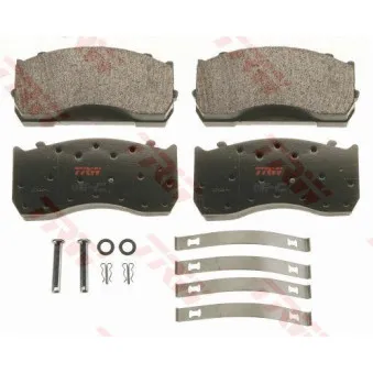 Jeu de 4 plaquettes de frein avant TRW GDB5073