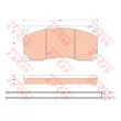 Jeu de 4 plaquettes de frein avant TRW GDB5008 - Visuel 3