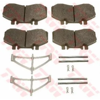 Jeu de 4 plaquettes de frein avant TRW GDB5004