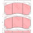 Jeu de 4 plaquettes de frein avant TRW GDB5008 - Visuel 1