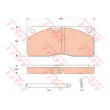 Jeu de 4 plaquettes de frein avant TRW GDB5058 - Visuel 3