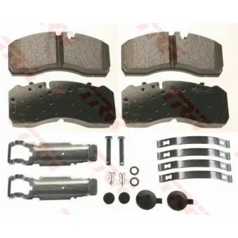 Jeu de 4 plaquettes de frein avant TRW