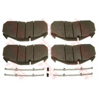 Jeu de 4 plaquettes de frein avant TRW GDB5065