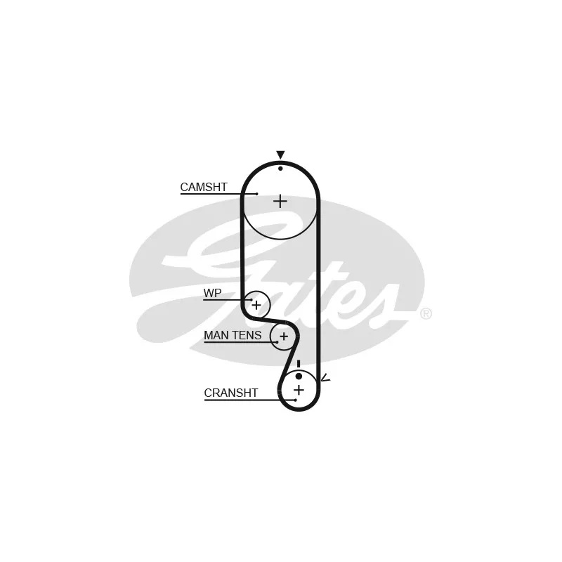 Kit de distribution GATES K015535XS - Visuel 1