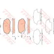 Jeu de 4 plaquettes de frein arrière TRW GDB3486 - Visuel 1