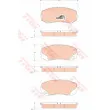 Jeu de 4 plaquettes de frein avant TRW GDB3492 - Visuel 1
