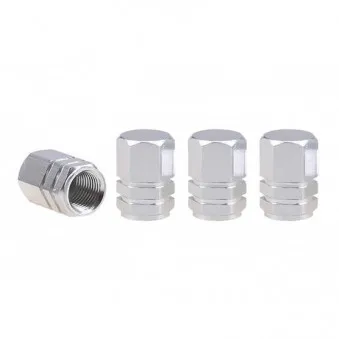 Bouchon de valve en aluminium argent 4 pcs AMIO