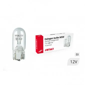 Lot de 10 Ampoules halogènes W5W AMIO