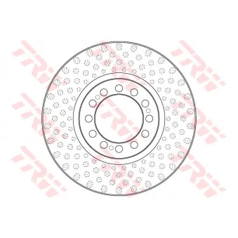 Jeu de 2 disques de frein avant TRW DF5013S